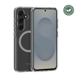 Coque antichoc magn&eacute;tique invisible Fabriqu&eacute; Avec du 75% Plastique Recycl&eacute; pour Samsung Galaxy S25 5G, Transparente