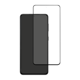 Protection d'&eacute;cran en verre tremp&eacute; Bord &agrave; Bord Incurv&eacute; pour Samsung Galaxy S21 5G, Noir