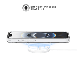 Coque hybride invisible fabriqu&eacute;e &agrave; 83 % de plastique recycl&eacute; pour Apple iPhone 16e/17e, transparente