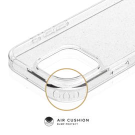 Coque hybride &eacute;tincelante invisible GEN 2.0 83% de plastique recycl&eacute; pour Apple iPhone 16 Pro Max, Transparente