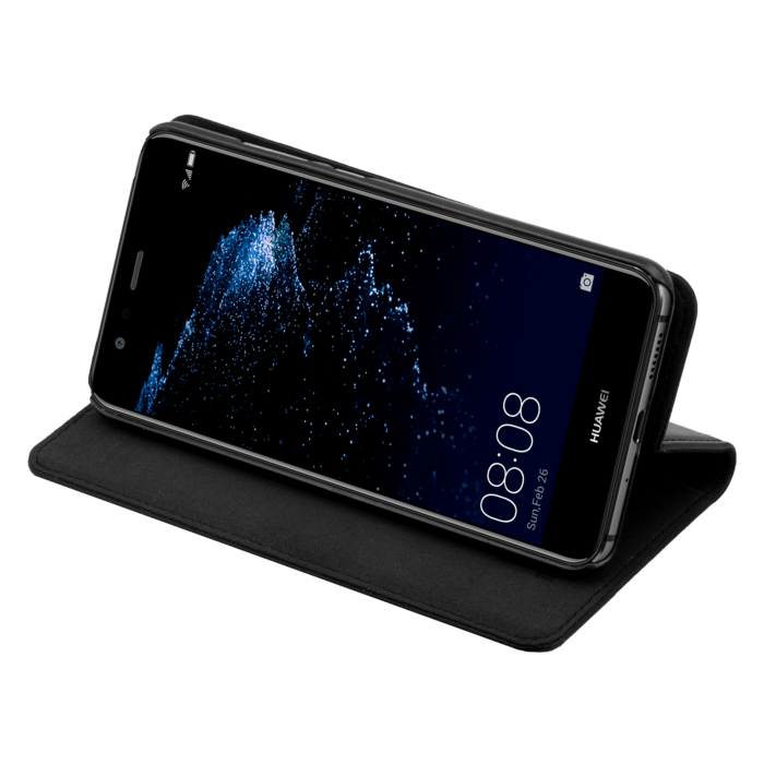 Étui et Coque slim magnétique 2-en-1 pour Huawei P10 Lite, Noir