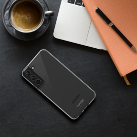 Coque hybride invisible pour Samsung Galaxy S22 5G, Transparente