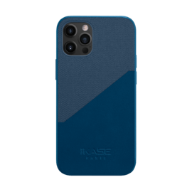 Coque Origami duo pour Apple iPhone 12/12 Pro, Bleu Égée