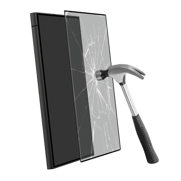 Protection d'&eacute;cran en verre tremp&eacute; (60% verre tremp&eacute; recycl&eacute;) pour Samsung Galaxy S24 Ultra 5G, Noir