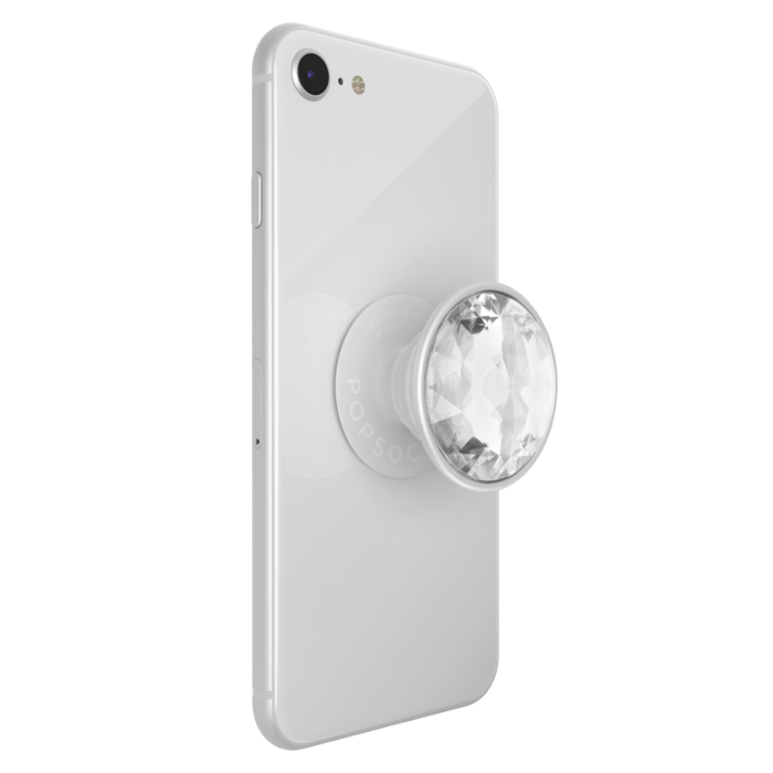 PopSockets PopGrip, Disco Crystal Silver