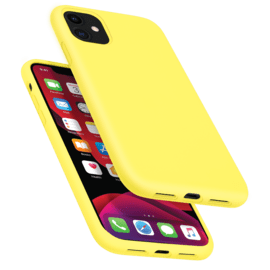 Case Anti-Shock Soft Gel Silicone Case for Apple iPhone 11, Lemonade Yellow