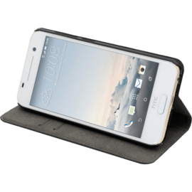 Coque clapet avec pochettes CB & stand pour HTC One A9, Noir