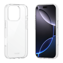Coque hybride invisible fabriqu&eacute;e &agrave; 83 % de plastique recycl&eacute; pour Apple iPhone 16  Pro Max, transparente