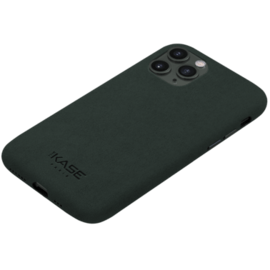 Coque en Su&egrave;de Alcantara Deluxe pour Apple iPhone 11 Pro, Vert minuit
