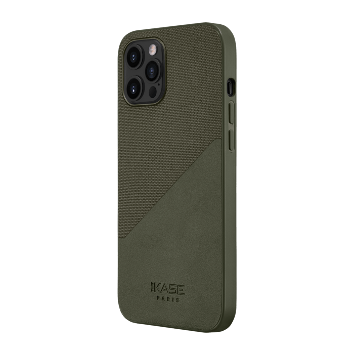 Coque Origami duo pour Apple iPhone 12 Pro Max, Vert camouflage