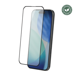 Protection d&rsquo;&eacute;cran antibact&eacute;rienne en verre tremp&eacute; ultra-r&eacute;sistant &agrave; bords incurv&eacute;s (60% verre tremp&eacute; recycl&eacute;) pour Apple iPhone 17, Noir