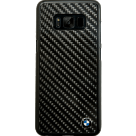 BMW Coque carbone véritable pour Samsung Galaxy S8, Noir