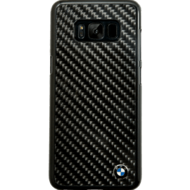 BMW Coque carbone v&eacute;ritable pour Samsung Galaxy S8, Noir