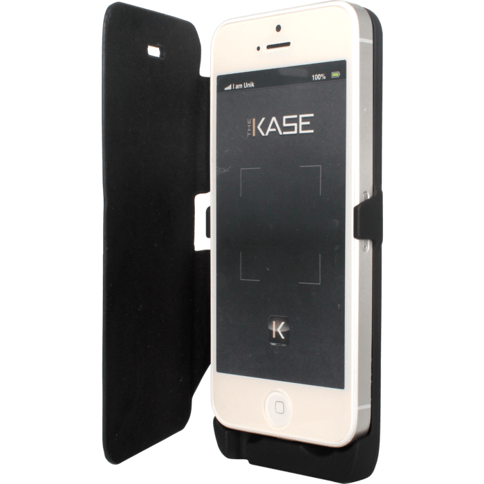 Coque batterie avec clapet 2400mAh pour Apple iPhone 5/5s/5C/SE, Noir