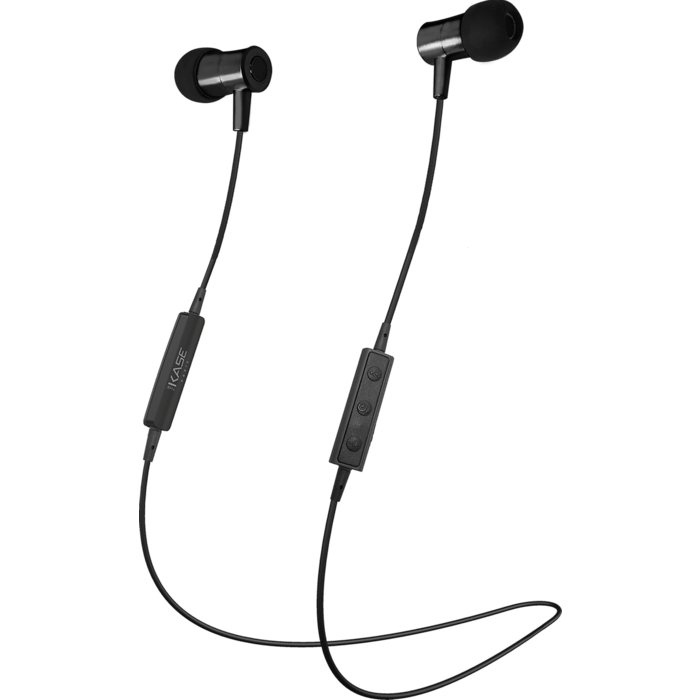 &Eacute;couteurs intra-auriculaires magn&eacute;tique sans fil &agrave; isolation&nbsp;phonique, Noir satin