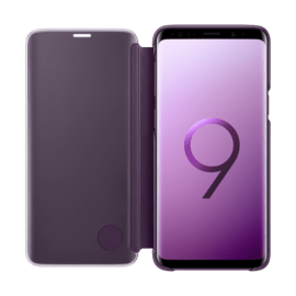 Clear View cover avec fonction Stand Violet Galaxy S9