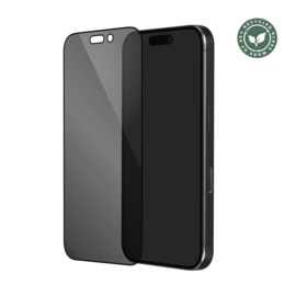 Protection d'&eacute;cran Priv&eacute;e en verre tremp&eacute; (60% verre tremp&eacute; recycl&eacute;) pour Apple iPhone 16, Noir