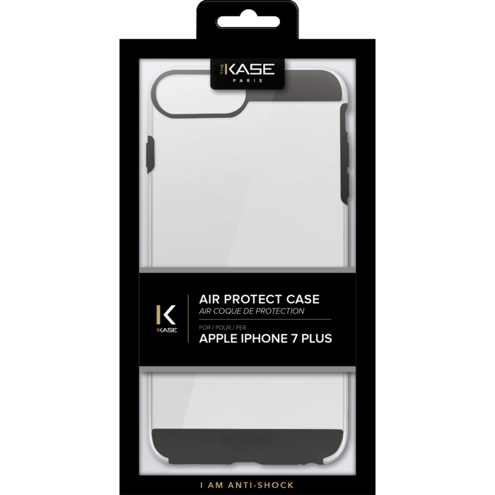 Air Coque de protection pour Apple iPhone 6 Plus/ 6s Plus/ 7 Plus/8 Plus, Noir