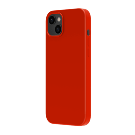 Coque antichoc en gel de silicone doux pour Apple iPhone 14 Plus, Rouge Ardent