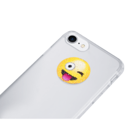 Case Swarovski&reg; Emoji Crystal Sticker, Crazy Face