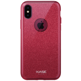 Case Sparkly Glitter Slim Case for Apple iPhone X, Red