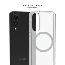 Coque antichoc magn&eacute;tique invisible Fabriqu&eacute; Avec du 75% Plastique Recycl&eacute; pour Samsung Galaxy S25 Edge 5G, Transparente