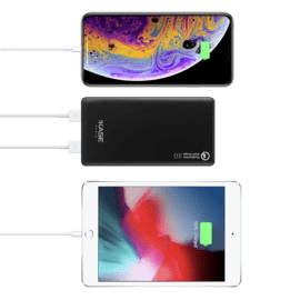 Batterie externe PowerHouse ultra slim 20000mAh (74Wh), Noir de jais