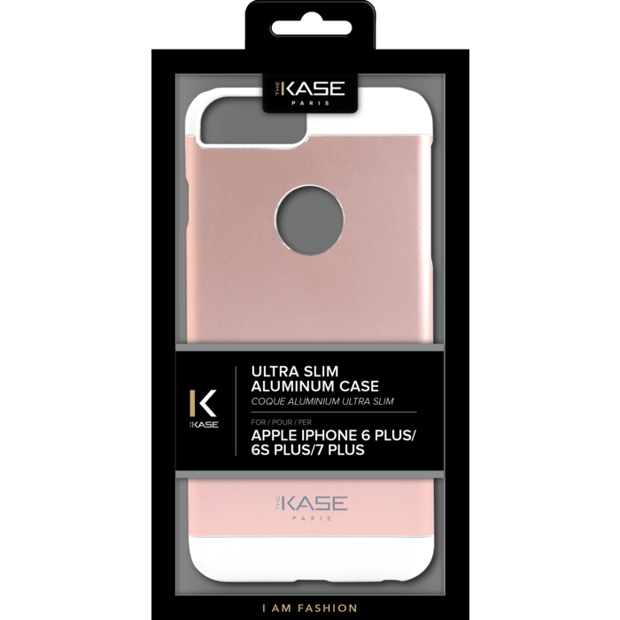 Coque aluminium ultra slim pour Apple iPhone 6 Plus/6s Plus/7 Plus, Or Rose