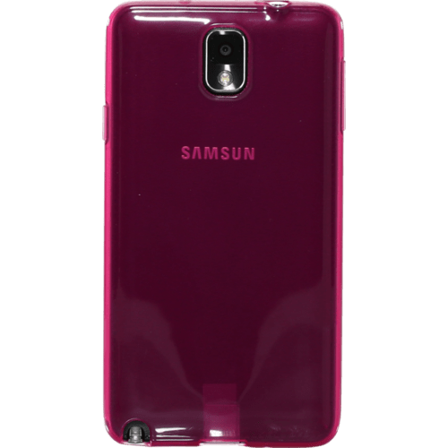 Coque pour Samsung Galaxy Note 3, silicone Rose Transparent