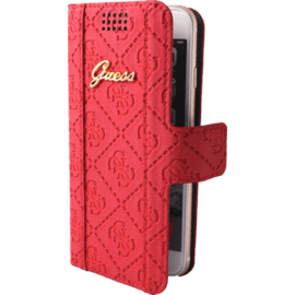 Guess Scarlett Coque clapet Universelle pour Smartphone (jusqu &agrave; 4.7 pouce), Lipstick Rouge
