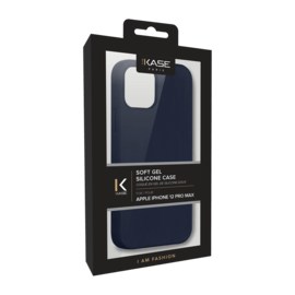 Coque en Gel de Silicone Doux pour iPhone 12 Pro Max, Bleu Oxford