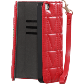 Karl Lagerfeld Kuilted Pochette pour Apple iPhone 6/6s, Rouge