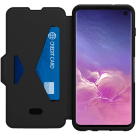 Otterbox Strada Series Coque Clapet pour Samsung Galaxy S10, Noir C&eacute;leste