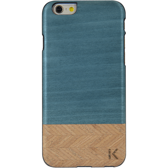 Coque bois pour Apple iPhone 6/6s, Bolivar Bleu