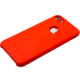 Coque en Gel de Silicone Doux pour Apple iPhone 7, Rouge Ardent