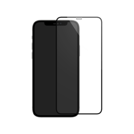 Protection d'&eacute;cran en verre tremp&eacute; (100% de surface couverte) pour Apple iPhone 12 mini, Noir