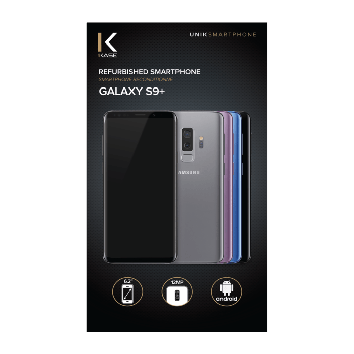 Galaxy S9+ reconditionn&eacute; 256 Go, Noir, d&eacute;bloqu&eacute;