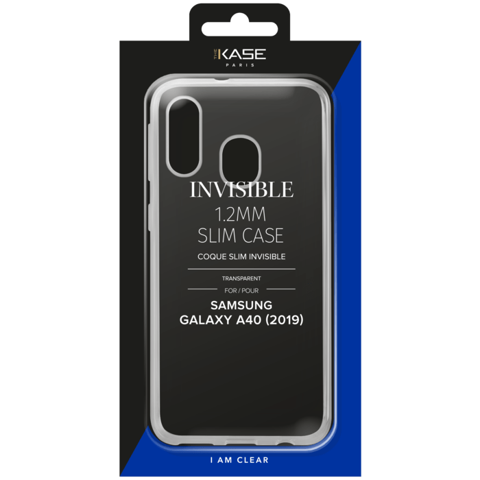 Coque Slim Invisible pour Samsung Galaxy A40 2019 1.2mm, Transparente