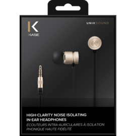 &Eacute;couteurs intra-auriculaires &agrave; isolation&nbsp;phonique&nbsp;haute fid&eacute;lit&eacute;, Or champagne