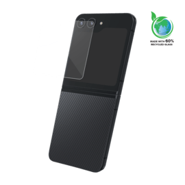 Protecteur d'&eacute;cran en verre tremp&eacute; de qualit&eacute; sup&eacute;rieure (60% verre tremp&eacute; recycl&eacute;) pour Samsung Galaxy Z Flip6, Transparent