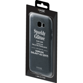Coque slim pailletée étincelante pour Samsung Galaxy A3 (2017), Noir