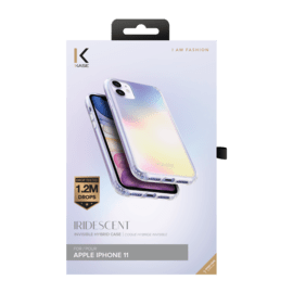 (O) Iridescent Invisible Hybrid Case for Apple iPhone 11, Iridescent