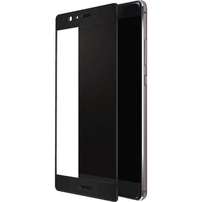 Protection d'écran en verre trempé (100% de surface couverte) pour Huawei P9 Plus, Noir
