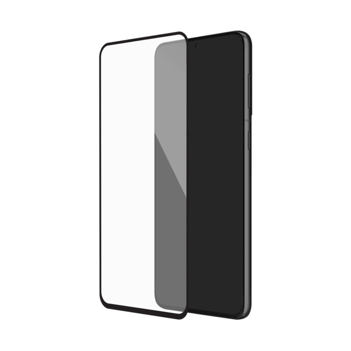 Protection d'&eacute;cran en verre tremp&eacute; (100% de surface couverte) pour Samsung Galaxy S22+ 5G, Noir