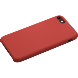 (Edition spéciale) Coque en Gel de Silicone Doux pour Apple iPhone 7/8/SE 2020/SE 2022, Rouge Ardent