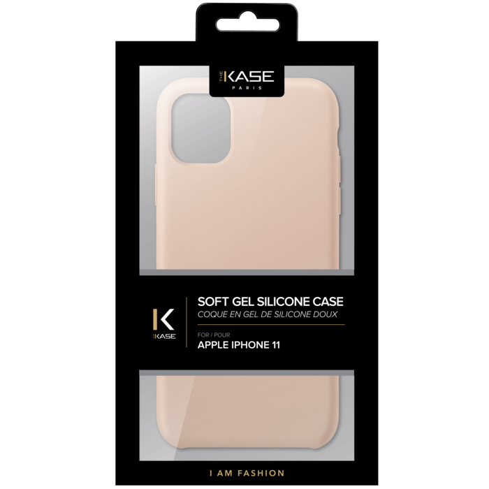 Soft Gel Silicone Case for Apple iPhone 11, Sandy Pink