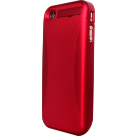 Coque batterie slim 2400mAh pour Apple iPhone 4/4S, Rouge