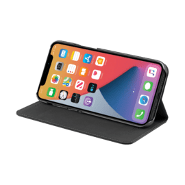 &Eacute;tui et Coque slim magn&eacute;tique 2-en-1 GEN 2.0 pour Apple iPhone 12/12 Pro, Noir