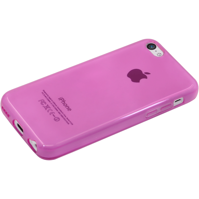 Coque slim invisible pour Apple iPhone 5c 1,2mm, Rose Transparent