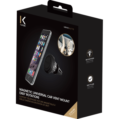 Kokio Support Téléphone Voiture Magnétique, Porte Telephone Socles Voiture  Aimant Voiture sur Grille d'aération pour iPhone Samsung Huawei Xiaomi et